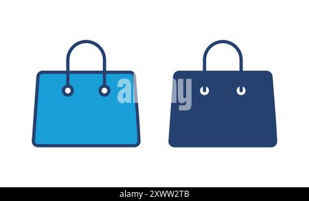Shopping bag icon vector. shopping icon vector Stock Vector