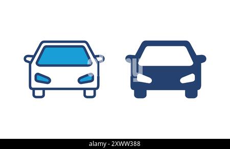 Car icon vector. car vector icon. small sedan Stock Vector