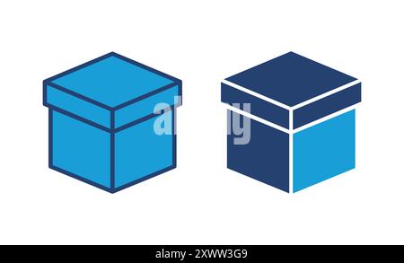 Box icon vector. box vector icon, package, parcel Stock Vector