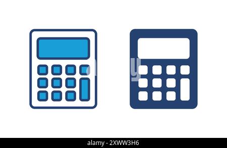 Calculator icon vector. Accounting calculator icon. calculator vector Stock Vector