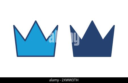 Crown icon vector. crown vector icon Stock Vector