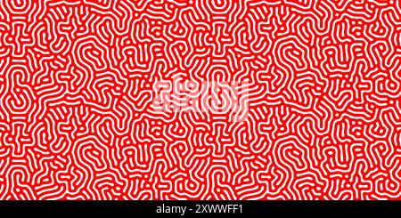 Turing Diffusion Effect Vector Abstract Background, Fabric seamless pattern or texture wallpaper and backdrop Stock Vector