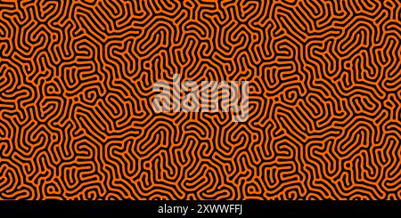 Turing Diffusion Effect Vector Abstract Background, Fabric seamless pattern or texture wallpaper and backdrop Stock Vector