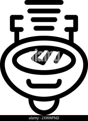 Smart home device is detecting smoke using sound waves Stock Vector