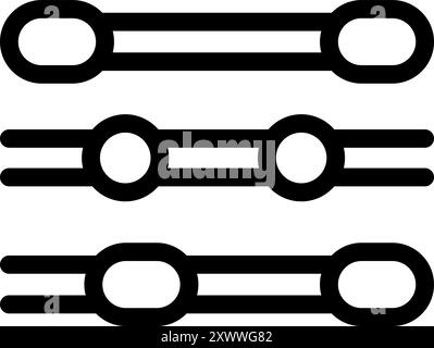 Ui slider bar buttons with adjustable knobs for controlling audio and ...