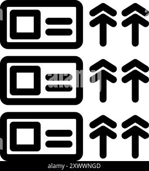 Simple vector icon representing the concept of data transferring from a database Stock Vector
