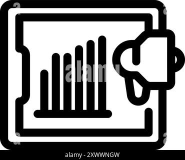 Businessman hand holding magnifying glass analyzing financial chart on clipboard Stock Vector