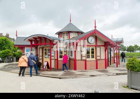 Saint Valery Station for the little train at St Valery sur Somme, Picardy, France Stock Photo