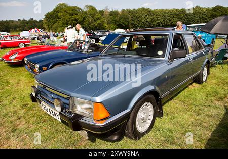 1982 Ford Granada Ghia owned by John Langford at the Classics at Penshurst Car Show at Penshurst Place 18th August 2024  Photo: Michael Cole Stock Photo