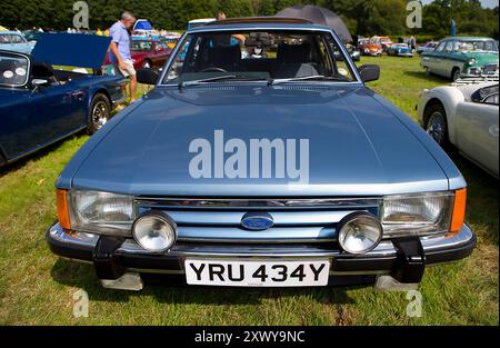 1982 Ford Granada Ghia owned by John Langford at the Classics at Penshurst Car Show at Penshurst Place 18th August 2024  Photo: Michael Cole Stock Photo