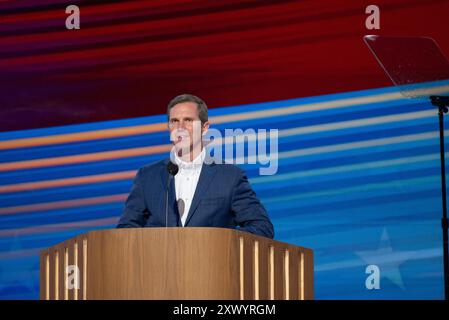 Democratic National Convention Day 1 Chicago. Opening ceremony for DNC convention in Chicago at United Center. Stock Photo