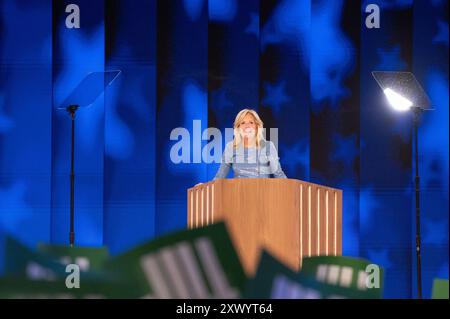 Democratic National Convention Day 1 Chicago. Opening ceremony for DNC convention in Chicago at United Center. Stock Photo