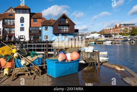 Lymington harbour, New Forest, Hampshire, England, United Kingdom, Europe Stock Photo