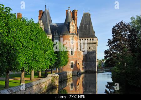 Chateau de Maintenon by the Eure river, Eure-et-Loir department, Centre-Val de Loire region, France, Europe Stock Photo