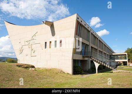 Maison de la Culture (Culture House), Le Corbusier site, Firminy, Saint-Etienne, Loire department, Auvergne-Rhone-Alpes region, France Stock Photo