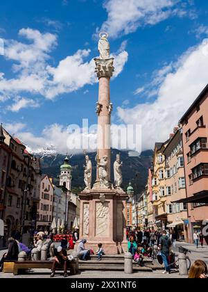 Old city center, Innsbruck, Tyrol, Austria, Europe Stock Photo