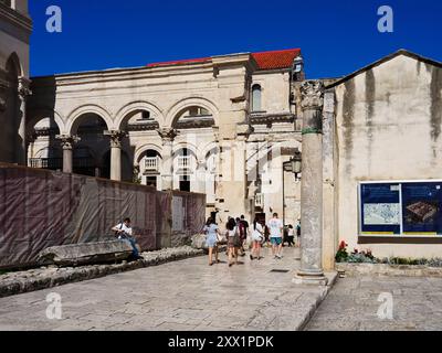 Historic Centre of Diocletians Palace, UNESCO World Heritage Site, Split, Croatia, Europe Stock Photo