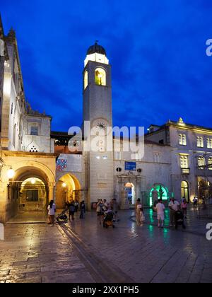 Dubrovnik Bell Tower, Dubrovnik, Croatia, Europe Stock Photo