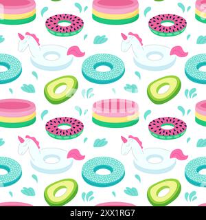 inflatable rings pattern Stock Vector
