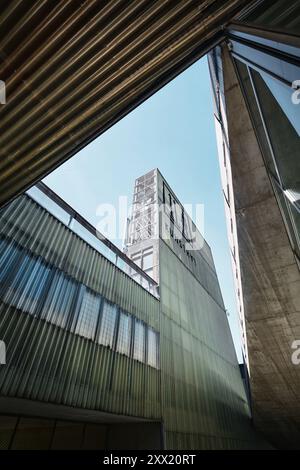 Rotterdam, Netherlands - April 10, 2024:  The Kunsthal museum in Museumpark. The building was designed by the Dutch architect Rem Koolhaas, OMA Stock Photo