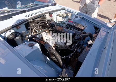 Old restored petrol engine example Stock Photo - Alamy