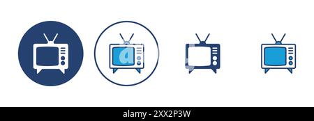 Tv icon vector. television icon vector Stock Vector