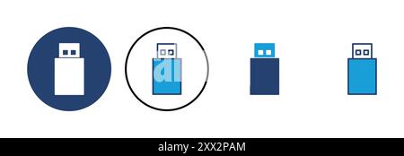 Usb icon vector. Flash disk icon vector Stock Vector