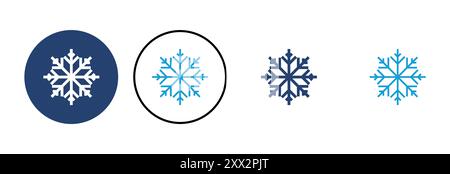Snow icon vector. snowflake icon vector Stock Vector