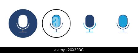 microphone icon vector. karaoke icon vector Stock Vector
