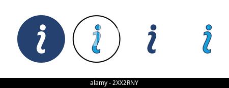 Info sign icon vector. about us icon vector. Faq icon Stock Vector