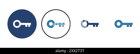 Key icon vector. Key vector icon. Key symbol Stock Vector
