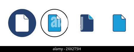 Document icon vector. Paper icon. File Icon Stock Vector