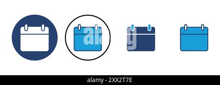 Calendar icon vector. Calender symbol. calendar vector icon Stock Vector