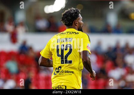 Barcelos, Portugal. 16th Aug, 2024. Cristian Castro Devenish (AVS) seen in action during Liga Portugal game between teams of Gil Vicente FC and AVS at Estadio Cidade de Barcelos Credit: SOPA Images Limited/Alamy Live News Stock Photo