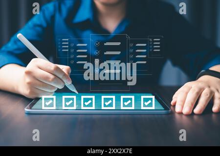 Managing business information effectively requires organizing documents and data in an online office database within cyberspace. document, online, bus Stock Photo