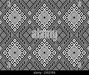 Diamond abstract ethnic geometric pattern designed for background or wallpaper, textile or fabric prints, and other digital prints. Stock Vector