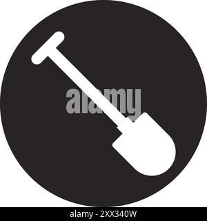 shovel vector icon illustration symbol design Stock Vector