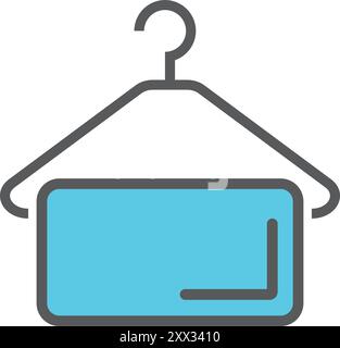 hanger vector icon illustration logo template. Stock Vector