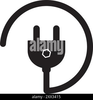 plug icon vector illustration symbol design Stock Vector