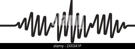 sound wave icon vector illustration logo design Stock Vector