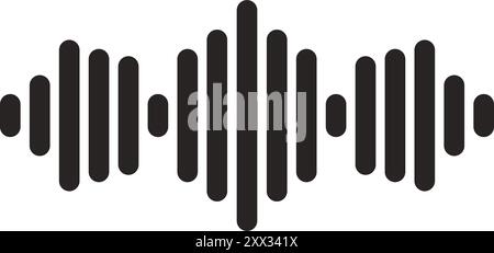 sound wave icon vector illustration logo design Stock Vector