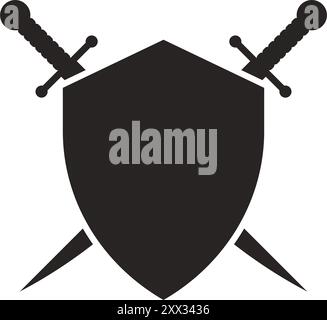 shield vector icon illustration symbol logo template Stock Vector