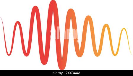 sound wave icon vector illustration logo design Stock Vector