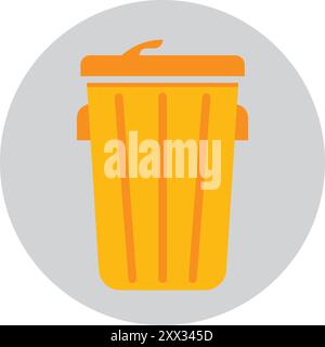 trash can vector icon illustration template design Stock Vector