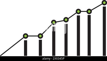 statistics icon vector illustration symbol design Stock Vector