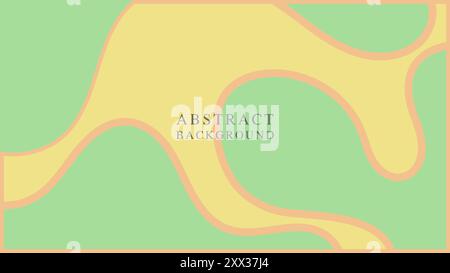 Abstract background Curve circle with colorful patterns and cute design elements Stock Vector