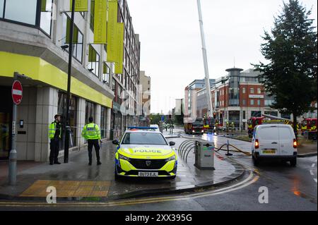 Slough Building Fire Firefighters rescue residents of a block of flats as fire rips through ...