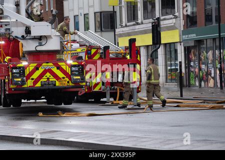 Slough Building Fire Firefighters rescue residents of a block of flats as fire rips through ...