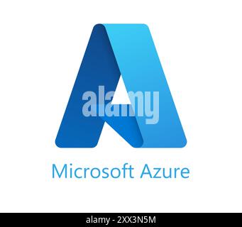 Microsoft Azure logo Stock Photo