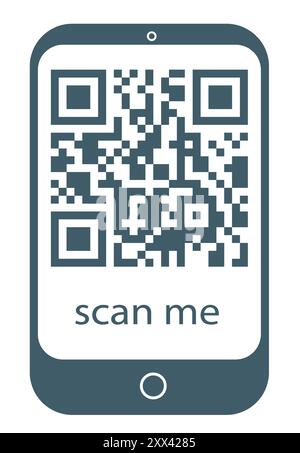 QR code with scan me text in decorative border Stock Vector Image & Art ...